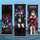 Conjunto de pergaminhos de pintura de parede de 3 Arknights 25x75cm