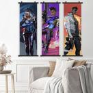 Conjunto de pergaminhos para pintura de parede VALORANT Game 25x75cm x3