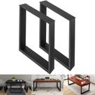 Conjunto de pernas de mesa VEVOR de 2 peças de aço 71x69x8cm pretas industriais