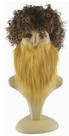 Conjunto de perucas para barba, festa de Halloween, adereços de vestir africanos, Papai Noel C