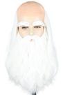 Conjunto de perucas Topcosplay Masculino Branco Longo Ondulado Sintético