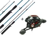 Conjunto de Pesca Vara Carbono 1,80m 30lb + Carretilha (Ref. 26) Conjunto de Pesca Vara Carbono 1,80m 30lb + Carretilha (Ref. 26)