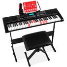 Conjunto de piano com teclado eletrônico Best Choice de 61 teclas com suporte Conjunto de piano com teclado eletrônico Best Choice de 61 teclas com suporte