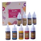 Conjunto de Pigmentos Wealike 9x10 ml Cores para Moldagem à Base de Água Conjunto de Pigmentos Wealike 9x10 ml Cores para Moldagem à Base de Água