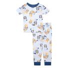 Conjunto de Pijama Bluey Unisex para Niños 18M 2 Piezas de Viscosa Ajustado