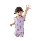 Conjunto De Pijama Com Estampa Floral Para Menina De 3 a 7 Anos, Camiseta De Manga Curta E Shorts,