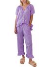 Conjunto de pijama COZYPOIN Gingham, 2 peças de algodão xadrez para mulheres