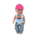 Conjunto De Pijama De Boneca De 18 Polegadas, Roupas Fofas Para Boneca Recém-nascida, 2 Peças,