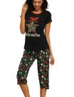 Conjunto de pijama ENJOYNIGHT de algodão de manga curta com calças compridas