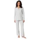Conjunto de Pijama Feminino Amazon Essentials em Algodão Modal Cinza Conjunto de Pijama Feminino Amazon Essentials em Algodão Modal Cinza
