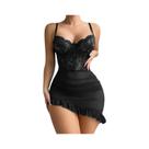 Conjunto De Pijama Feminino Transparente Com Sutiã De Renda Sexy E Lingerie De Fada
