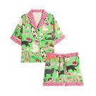 Conjunto de pijama Flori Aura Summer Silk para mulheres, 2 peças Conjunto de pijama Flori Aura Summer Silk para mulheres, 2 peças