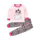 Conjunto De Pijama Infantil De Algodão, Calças Longas, Tamanhos Médio E Grande, Roupa De Inverno De