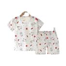 Conjunto de Pijama Infantil de Algodão - Macio e Confortável com Estampa de Desenho Animado
