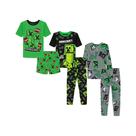 Conjunto de Pijama Infantil Minecraft 6 Peças em Algodão Macio