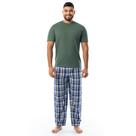 Conjunto de Pijama IZOD para Hombre con Top de Manga Corta y Pantalones de Jersey