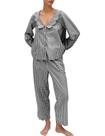 Conjunto de pijama Kissonic Gingham Plaid Babydoll, 2 peças de algodão