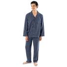 Conjunto de Pijama Masculino Fruit of the Loom Xadrez Marinho 2X
