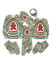 Conjunto de pijama PATPAT Family Matching Christmas Green Tie Dye