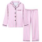 Conjunto de pijama Schbbbta Silk Satin para meninas e mulheres rosa brilhante