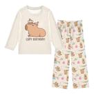 Conjunto de pijama senya Happy Birthday Cute Capybara 3-11 Years