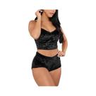 Conjunto De Pijama Sexy Em Veludo Preto E Dourado Para Mulheres, Duas Peças, Conforto Para O Lar
