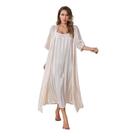 Conjunto de pijama Simulation Silk de manga comprida para mulheres Conjunto de pijama Simulation Silk de manga comprida para mulheres