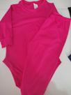 Conjunto de pijama térmico infantil bebê, contendo calça e body em malha térmica