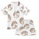 Conjunto de pijama Vozoza Cute Watercolor Hedgehog Silk 9-10 anos
