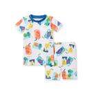 Conjunto de pijamas Burt's Bees, camiseta de manga para bebês e meninos e shorts