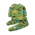 Conjunto De Pijamas De Algodão Para Crianças Com Estampa De Desenhos Animados Primavera Outono