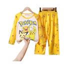 Conjunto De Pijamas De Desenho Animado Para Crianças Meninos E Meninas De 3 a 13 Anos Manga Longa