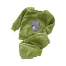 Conjunto De Pijamas De Flanela De Inverno Para Meninas, Veludo Coral, Bear Leader, Roupa De Casa Em