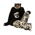 Conjunto De Pijamas De Flanela Quente E Espessa Para Mulheres plus Size, Roupa De Dormir De Inverno