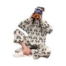 Conjunto De Pijamas De Fleece Feminino, Roupa De Dormir Quente E Grossa Para O Inverno, Top Macio E