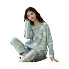 Conjunto De Pijamas De Manga Longa Para Mulheres plus Size, Roupas De Casa Para Primavera E Outono Conjunto De Pijamas De Manga Longa Para Mulheres plus Size, Roupas De Casa Para Primavera E Outono