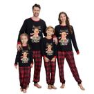 Conjunto de pijamas de Natal e pijamas que combinam com a família 2023