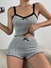 Conjunto De Pijamas De Renda Para Mulheres Primavera Verão, Roupas De Dormir, Tops Cropped E Shorts, Conjunto De Pijamas De Renda Para Mulheres Primavera Verão, Roupas De Dormir, Tops Cropped E Shorts,