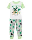 Conjunto de pijamas Disney Boys' Mickey Mouse, 2 peças, 100% algodão, 3T