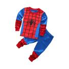 Conjunto De Pijamas Do Homem-Aranha Para Crianças Meninos E Meninas, Pijamas De Manga Longa Com
