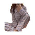 Conjunto De Pijamas Femininos Para Primavera E Outono, Simples E Confortáveis Para Estudantes,