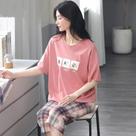 Conjunto de Pijamas Femininos Plus Size - Manga Curta - Estilo Coreano Conjunto de Pijamas Femininos Plus Size - Manga Curta - Estilo Coreano