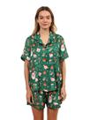 Conjunto de pijamas Flori Aura, pijamas de Natal, shorts, pijamas de seda, femininos