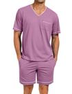 Conjunto de pijamas Marvmys Summer para homens, leve, vermelho, 3GG