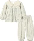 Conjunto de pijamas Mud Kingdom para meninas, manga comprida, algodão 4T