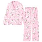 Conjunto de pijamas para meninas Schbbbta Satin Silk Sleepwear 7-8 anos