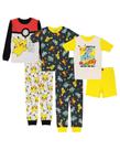 Conjunto de pijamas Pokémon para meninos, algodão confortável, 6 peças, 10 anos Conjunto de pijamas Pokémon para meninos, algodão confortável, 6 peças, 10 anos