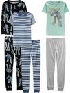 Conjunto de pijamas Simple Joys by Carter's Boys, 6 peças, 6 anos
