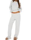 Conjunto de pijamas Ythomm Striped de 2 peças para mulheres, mistura de algodão Conjunto de pijamas Ythomm Striped de 2 peças para mulheres, mistura de algodão