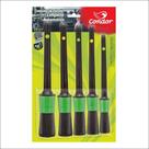 Conjunto de Pincéis Condor R1031 para Limpeza Automotiva - 5 Unidades